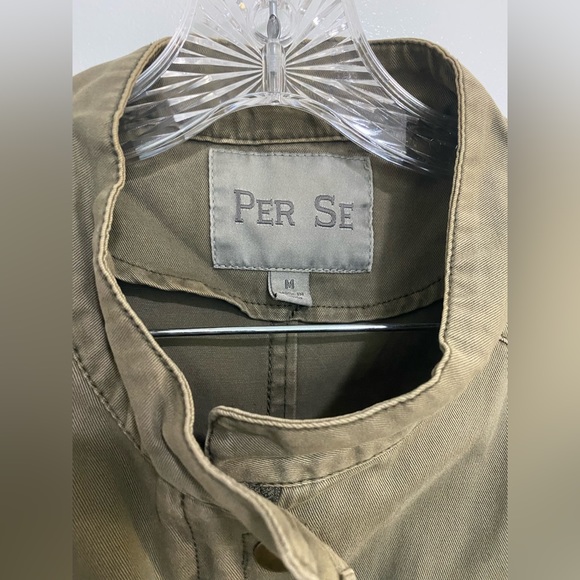 Women Canvas Cargo Vest Medium M Canvas Jacket Green Vest Drawstring Waist - Picture 5 of 10